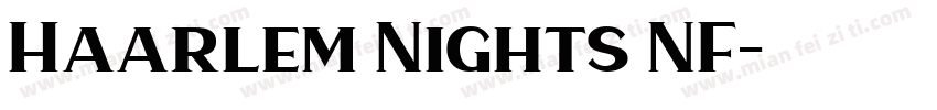 Haarlem Nights NF字体转换